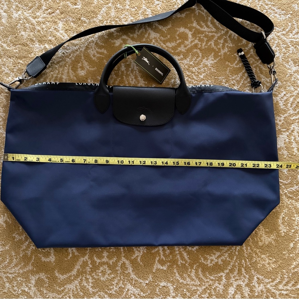 NWT Blue Longchamp Le Pliage Energy ECONYL Travel bag - Recycled canvas - Picture 2 of 14